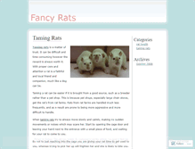 Tablet Screenshot of fancyrats.wordpress.com