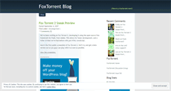 Desktop Screenshot of foxtorrent.wordpress.com