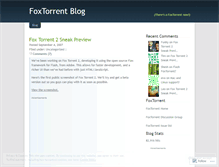 Tablet Screenshot of foxtorrent.wordpress.com