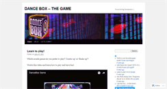 Desktop Screenshot of danceboxgame.wordpress.com