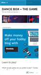 Mobile Screenshot of danceboxgame.wordpress.com