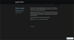 Desktop Screenshot of derekwinkler.wordpress.com
