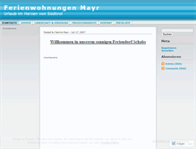 Tablet Screenshot of ferienwohnungenmayr.wordpress.com