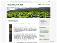 Tablet Screenshot of gauntleycigar.wordpress.com