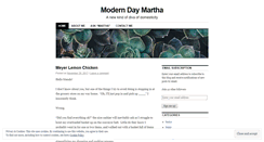 Desktop Screenshot of moderndaymartha.wordpress.com