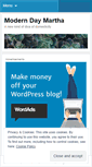 Mobile Screenshot of moderndaymartha.wordpress.com