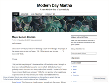 Tablet Screenshot of moderndaymartha.wordpress.com