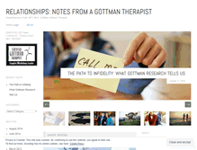 Tablet Screenshot of gottmantherapist.wordpress.com