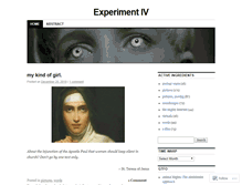 Tablet Screenshot of experimentiv.wordpress.com