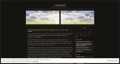 Desktop Screenshot of iamthelords.wordpress.com