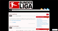 Desktop Screenshot of bundesligaalemana.wordpress.com