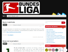 Tablet Screenshot of bundesligaalemana.wordpress.com