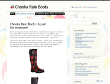 Tablet Screenshot of chookarainboots.wordpress.com