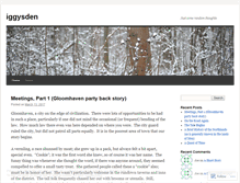 Tablet Screenshot of iggysden.wordpress.com