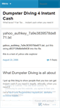 Mobile Screenshot of dumpsterdiving.wordpress.com