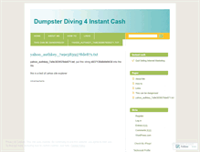 Tablet Screenshot of dumpsterdiving.wordpress.com