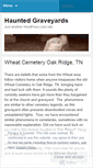Mobile Screenshot of hauntedcemeteries.wordpress.com