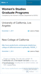 Mobile Screenshot of bgwomensstudiesgradschoolguide.wordpress.com