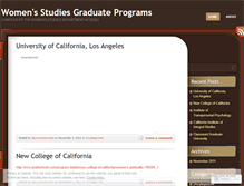 Tablet Screenshot of bgwomensstudiesgradschoolguide.wordpress.com