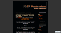 Desktop Screenshot of 1027productions.wordpress.com