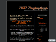 Tablet Screenshot of 1027productions.wordpress.com