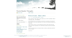 Desktop Screenshot of nicolebandes.wordpress.com