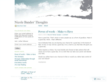 Tablet Screenshot of nicolebandes.wordpress.com