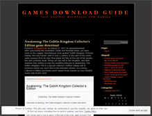 Tablet Screenshot of gamesdownload.wordpress.com