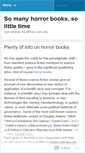 Mobile Screenshot of horrorbooks19.wordpress.com