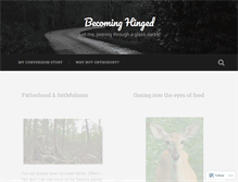 Tablet Screenshot of becominghinged.wordpress.com