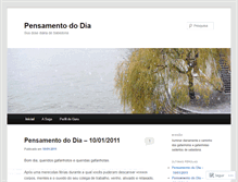 Tablet Screenshot of pensamento.wordpress.com