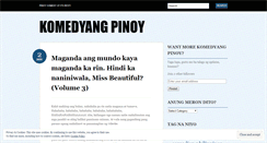 Desktop Screenshot of pinoycomedy.wordpress.com