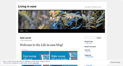 Desktop Screenshot of lifeinease.wordpress.com