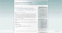 Desktop Screenshot of dogservicenet.wordpress.com