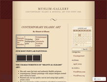 Tablet Screenshot of muslimgallery.wordpress.com