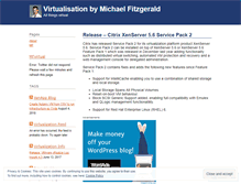 Tablet Screenshot of mfvirtualisation.wordpress.com