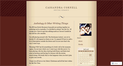 Desktop Screenshot of cassandracornell.wordpress.com