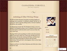 Tablet Screenshot of cassandracornell.wordpress.com