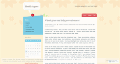 Desktop Screenshot of healthaspect.wordpress.com
