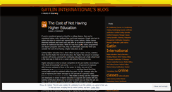 Desktop Screenshot of gatlinintl.wordpress.com