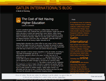 Tablet Screenshot of gatlinintl.wordpress.com
