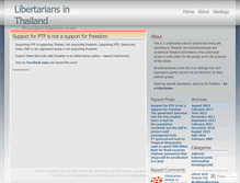 Tablet Screenshot of libertariansinthailand.wordpress.com