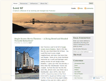 Tablet Screenshot of lostsf.wordpress.com
