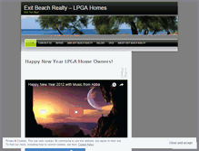Tablet Screenshot of exitbeachrealty.wordpress.com