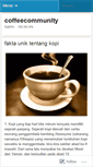 Mobile Screenshot of coffecommunity.wordpress.com