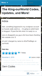 Mobile Screenshot of kingourworld.wordpress.com