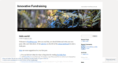 Desktop Screenshot of innovativefundraising.wordpress.com