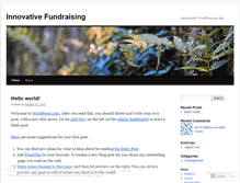 Tablet Screenshot of innovativefundraising.wordpress.com