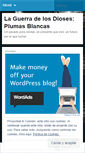 Mobile Screenshot of laguerradelosdiosesparte1plumasblancas.wordpress.com