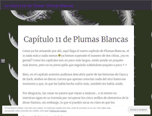 Tablet Screenshot of laguerradelosdiosesparte1plumasblancas.wordpress.com